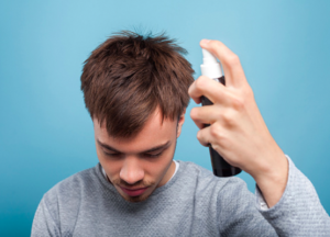 Hair spray finasteride